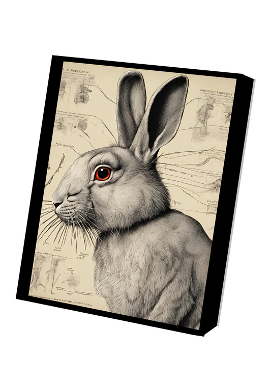 Poster du Lapin "Lune"